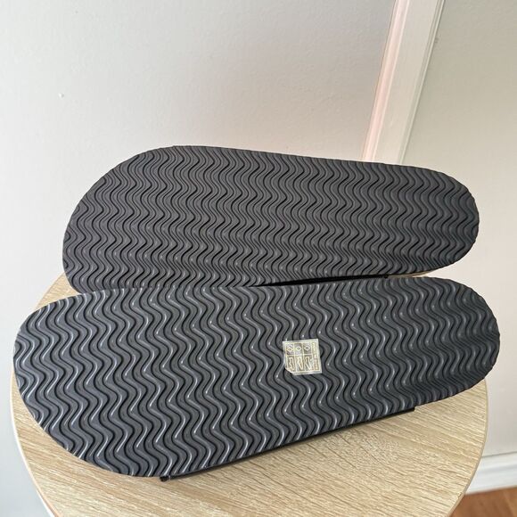 NWT Torotto Mens Slides with Cork Footbed Open Toe Flat Sandals,Black, Size 44 - Picture 11 of 16